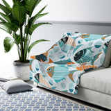 Tropical Fish Sherpa Fleece Blanket