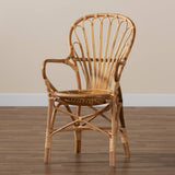 Sheraton Modern and Contemporary Natural Finished Rattan Dining Chair