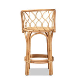 Diana Modern and Contemporary Natural Finished Rattan Counter Stool