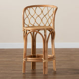 Diana Modern and Contemporary Natural Finished Rattan Counter Stool