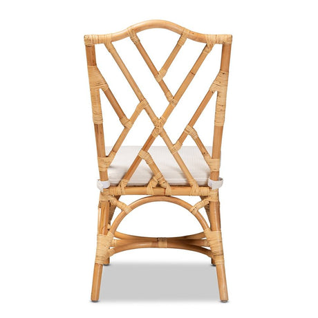 Sonia Modern and Contemporary Natural Finished Rattan Dining Chair