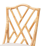 Sonia Modern and Contemporary Natural Finished Rattan Dining Chair