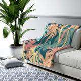 Palm Sway Sherpa Fleece Blanket