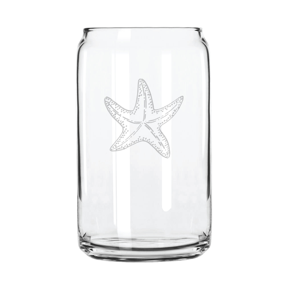 Starfish 16 oz. Can Glass Sets
