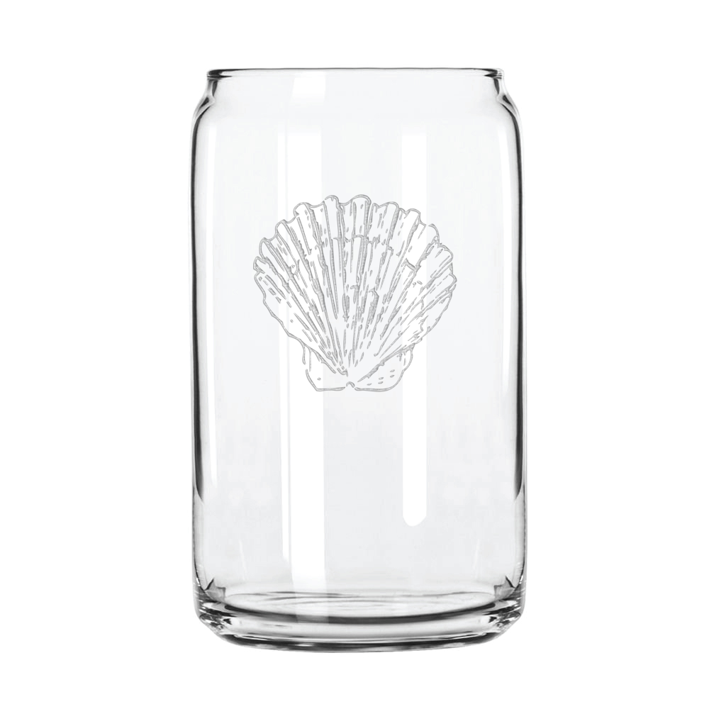 Seashell 16 oz. Can Glass Sets