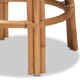Orchard Modern Wicker Fair Natural Brown Rattan Counter Stool