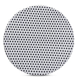 Tavor Classic French Black and White Weaving and Natural Brown Rattan Indoor and Outdoor Bistro Table