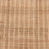 Herrara Modern Wicker Fair Natural Brown Antique Rattan Foldable Lounge Chair
