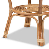 Cariel Modern Wicker Fair Natural Brown Rattan Coffee Table