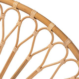 Perenna Modern Wicker Fair Natural Rattan Queen Size Standalone Headboard