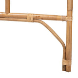 Perenna Modern Wicker Fair Natural Rattan Queen Size Standalone Headboard