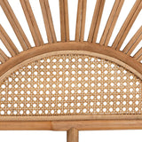 Perenna Modern Wicker Fair Natural Rattan Queen Size Standalone Headboard