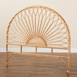 Perenna Modern Wicker Fair Natural Rattan King Size Standalone Headboard