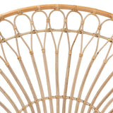 Devereaux Modern Wicker Fair Natural Brown Rattan King Size Standalone Headboard
