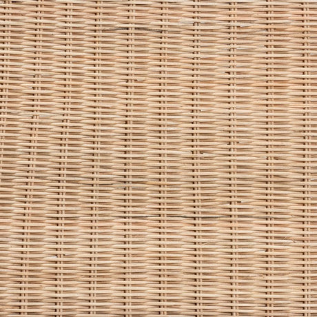 Farica Modern Wicker Fair Natural Rattan And Mahogany Accent Bench