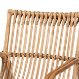 Blanca Modern Wicker Fair Natural Rattan Accent Chair