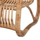 Blanca Modern Wicker Fair Natural Rattan Accent Chair