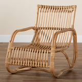 Blanca Modern Wicker Fair Natural Rattan Accent Chair
