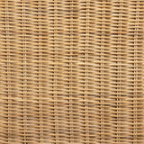 Shamara Modern Wicker Fair Natural Rattan and Mahogany Wood Dining Chair