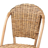 Neola Modern Wicker Fair Natural Rattan Bar Stool
