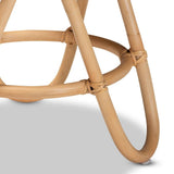 Rinjani Modern Wicker Fair Natural Brown Rattan End Table