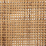 Arthur Mid-Century Modern Walnut Brown Mahogany Wood and Natural Rattan 2-Piece Dining Chair Set