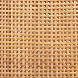 Lesia Modern Wicker Fair Natural Brown Rattan and Walnut Brown Mahogany Wood 2-Piece Dining Chair Set