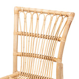 Ammi Modern Wicker Fair Natural Brown Rattan Dining Chair