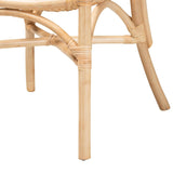 Ammi Modern Wicker Fair Natural Brown Rattan Dining Chair