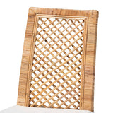 Argos Modern Wicker Fair Natural Brown Rattan 2-Piece Dining Chair Set
