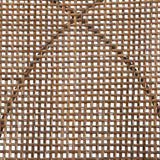 Ballerina Modern Wicker Fair Greywashed Rattan and Black Metal 2-Piece Dining Chair Set