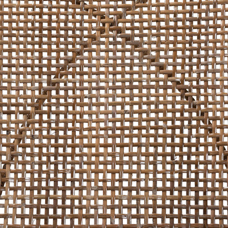 Ballerina Modern Wicker Fair Greywashed Rattan and Black Metal 2-Piece Dining Chair Set