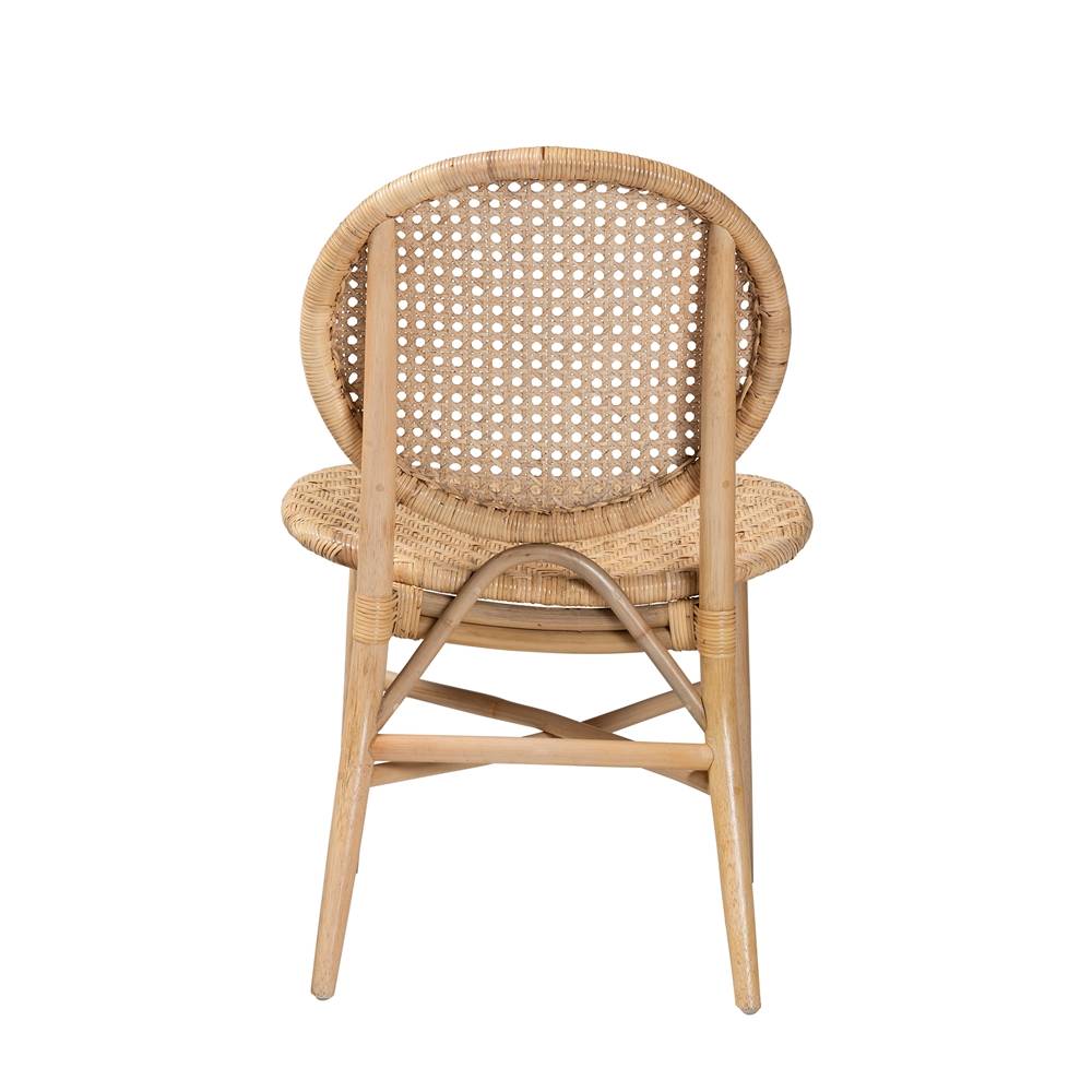 Osaka Modern Wicker Fair Natural Brown Rattan Dining Chair