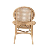Osaka Modern Wicker Fair Natural Brown Rattan Dining Chair