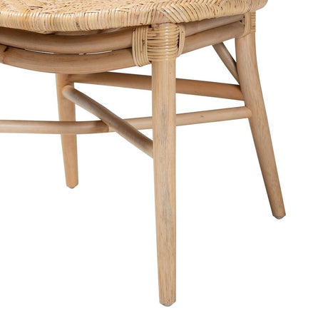 Osaka Modern Wicker Fair Natural Brown Rattan Dining Chair