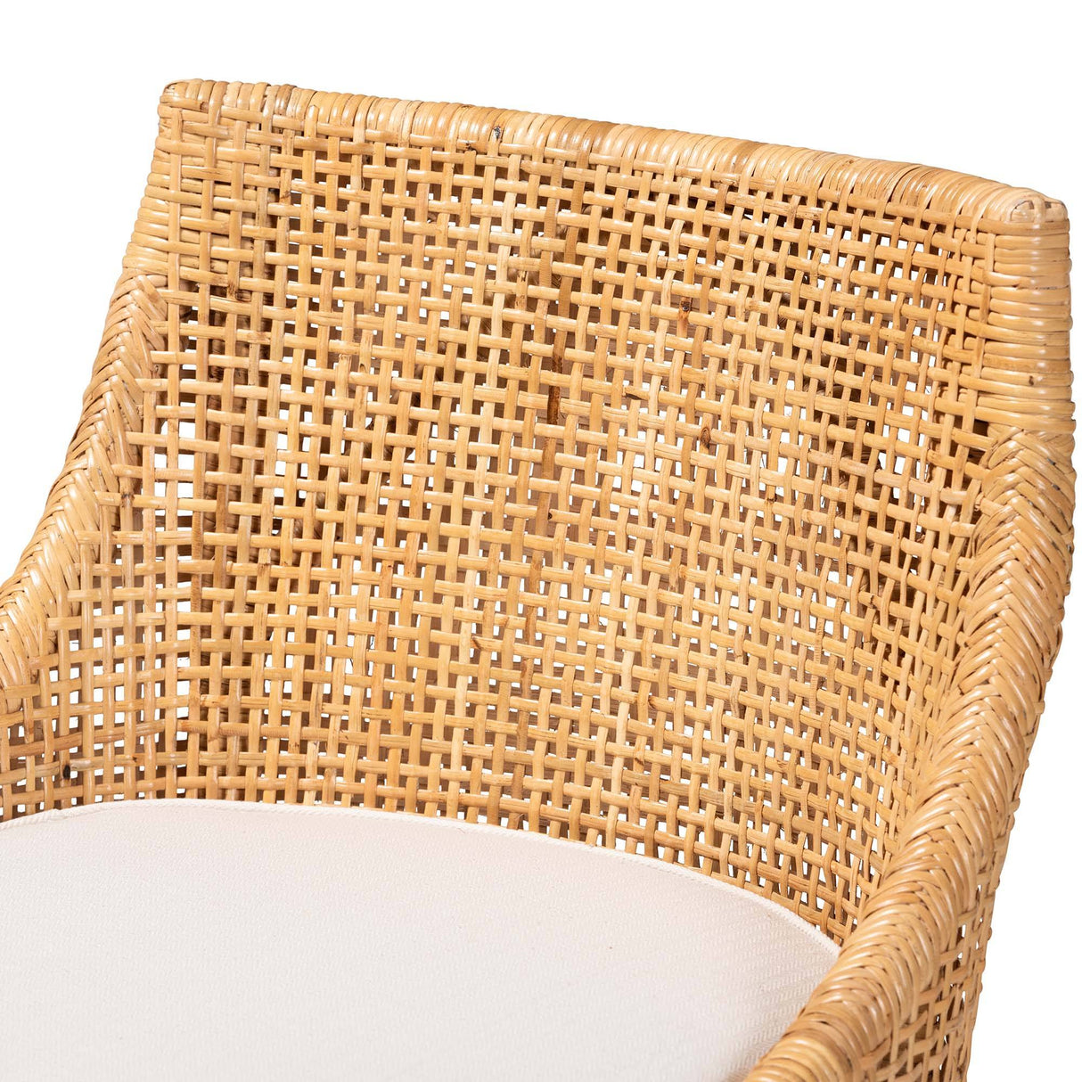 Bella Modern Wicker Fair Natural Brown Rattan Counter Stool