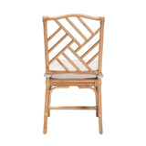 Rio Modern Wicker Fair Natural Brown Rattan Dining Chair
