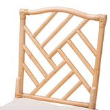 Rio Modern Wicker Fair Natural Brown Rattan Dining Chair