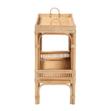 Lombok Modern Wicker Fair Natural Brown Rattan Console Table