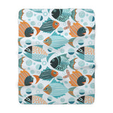 Tropical Fish Sherpa Fleece Blanket