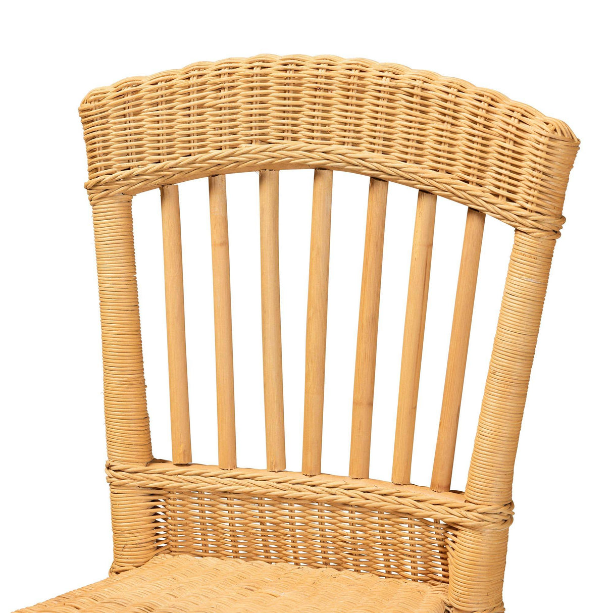 Barito Modern Wicker Fair Natural Rattan Counter Stool