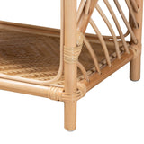 Baara Modern Wicker Fair Natural Brown Rattan Nightstand