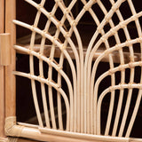 Danna Modern Wicker Fair Natural Brown Rattan Nightstand