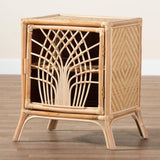 Danna Modern Wicker Fair Natural Brown Rattan Nightstand
