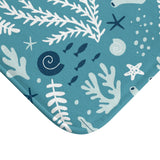 Aqua Coral Bath Mat