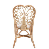 Jerica Modern Wicker Fair Natural Brown Rattan Dining Chair