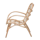 Bajo Modern Wicker Fair Natural Brown Rattan Arm Chair