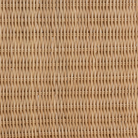 Jelita Modern Wicker Fair Natural Brown Rattan 2-Piece Dining Chair Set