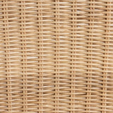 Sumatera Modern Wicker Fair Natural Brown Rattan 2-Piece Dining Chair Set