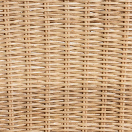 Sumatera Modern Wicker Fair Natural Brown Rattan 2-Piece Dining Chair Set
